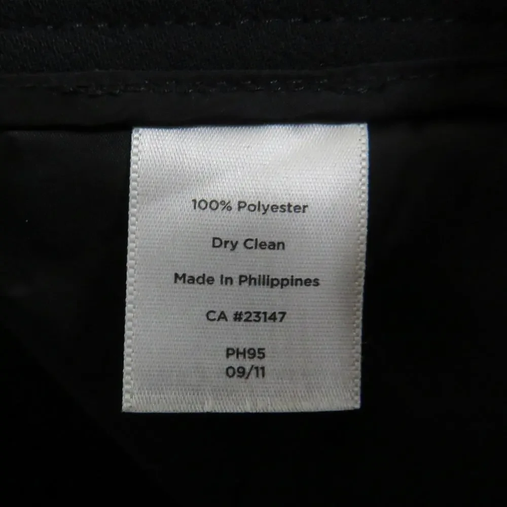 Talbots Black Heritage Straight Leg Dress Pants Mid Rise Trousers 6P 6 Petite - Picture 6 of 6